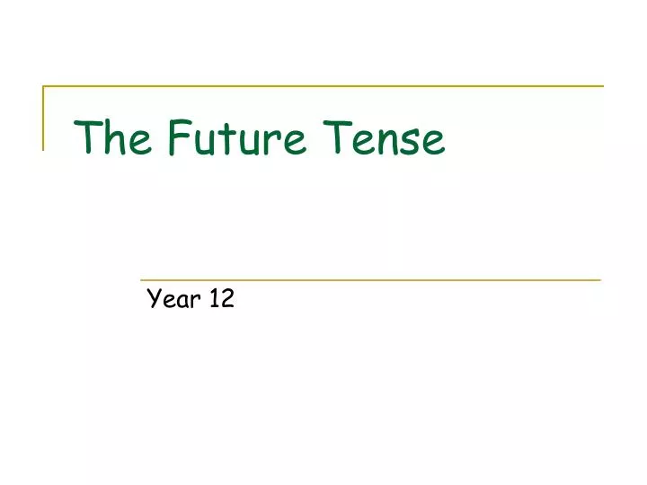 the future tense n.