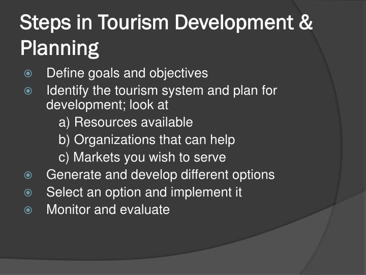 PPT Destination Planning & Development PowerPoint Presentation ID