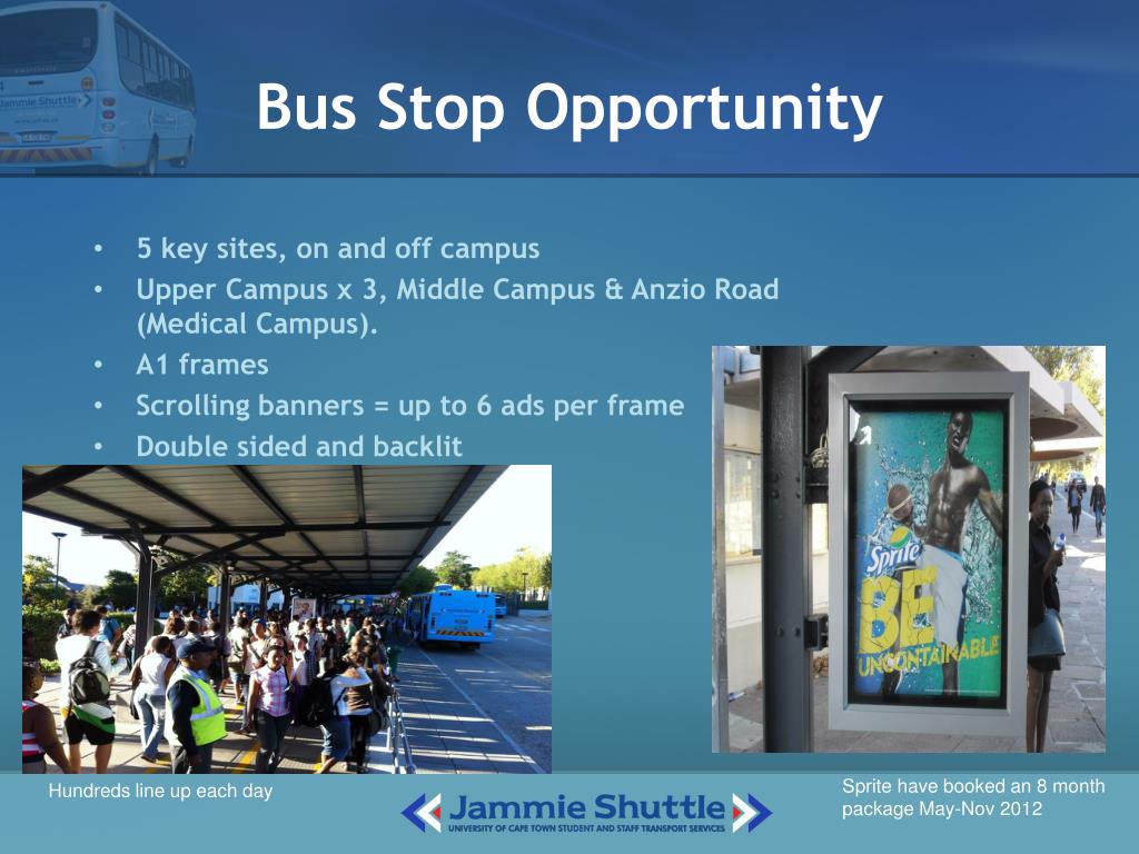 Ppt Uct Jammie Shuttle Advertising Powerpoint Presentation Free Download Id 6664662