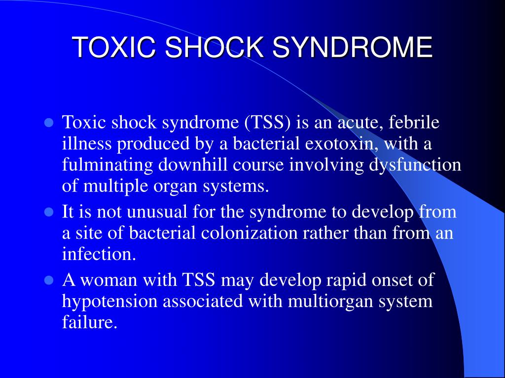 Toxic Shock Syndrome: Symptoms & Causes - Video & Lesson Transcript