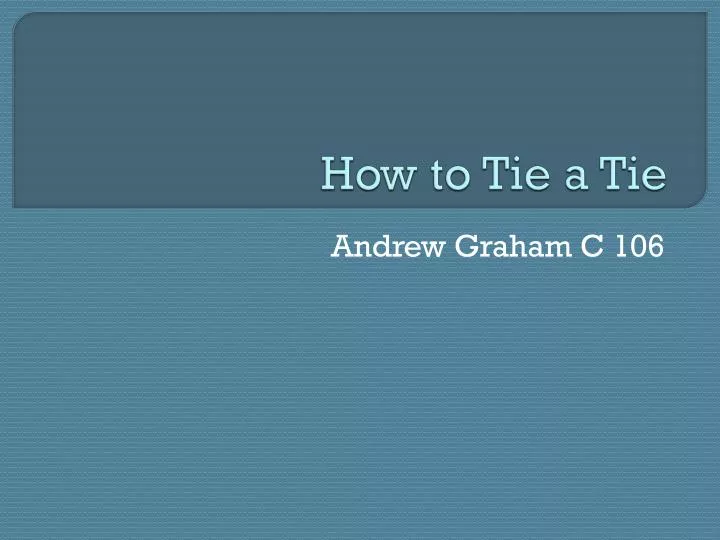 how to tie a tie n.