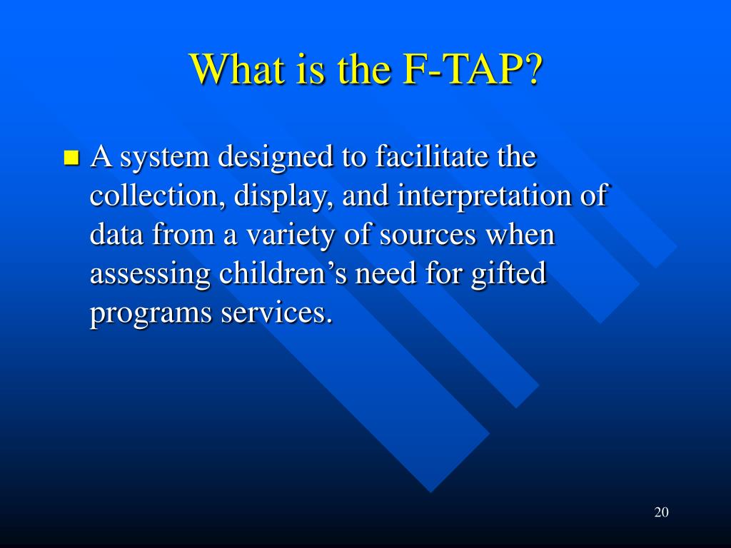 Ftap Ranks PPT - Dr. Mary M. Frasier, Ph.D. • Professor, Educational Psychology ...