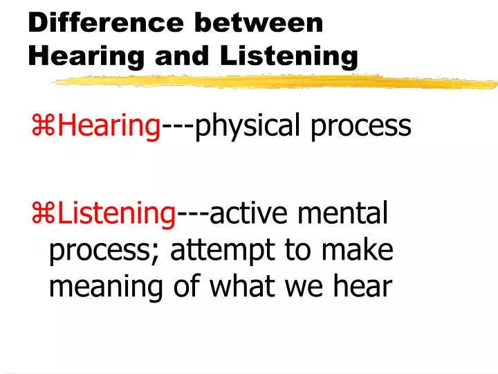 difference between hearing and listening difference between hearing and listening