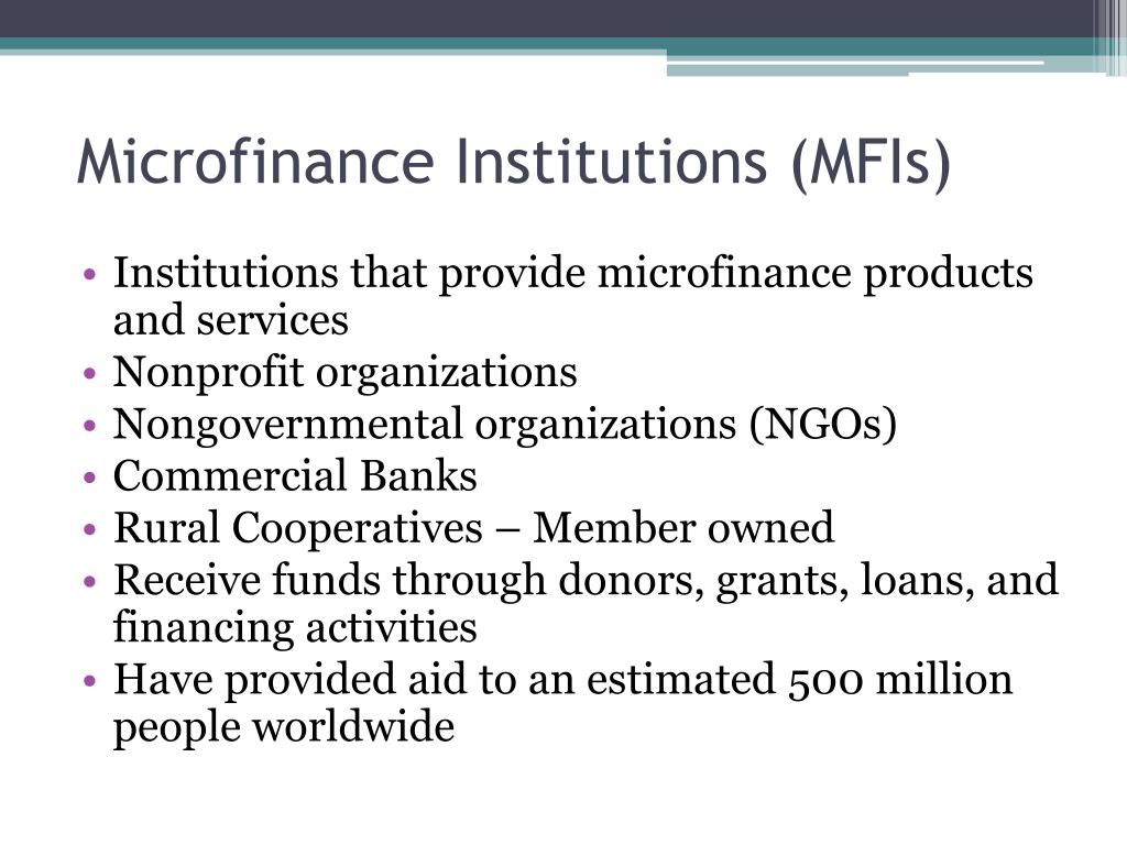 PPT - MICROFINANCE AND NGOs PowerPoint Presentation, Free Download - ID ...