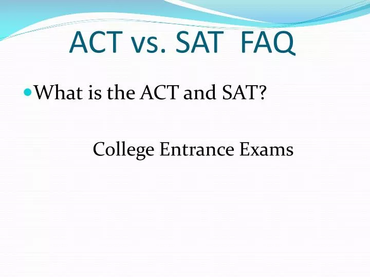 act vs sat act vs sat