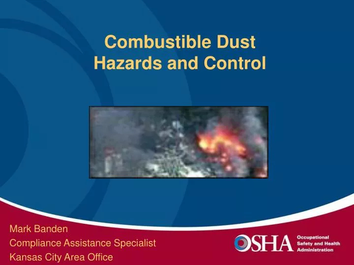 combustible dust hazards and control n.