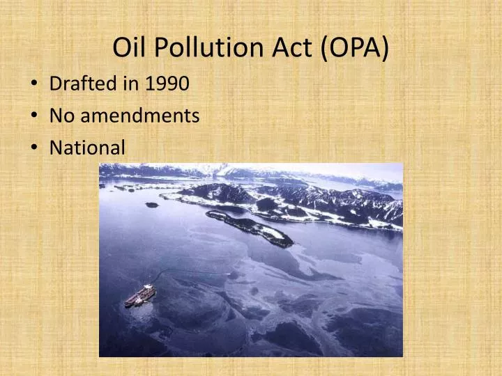 oil pollution act opa n.