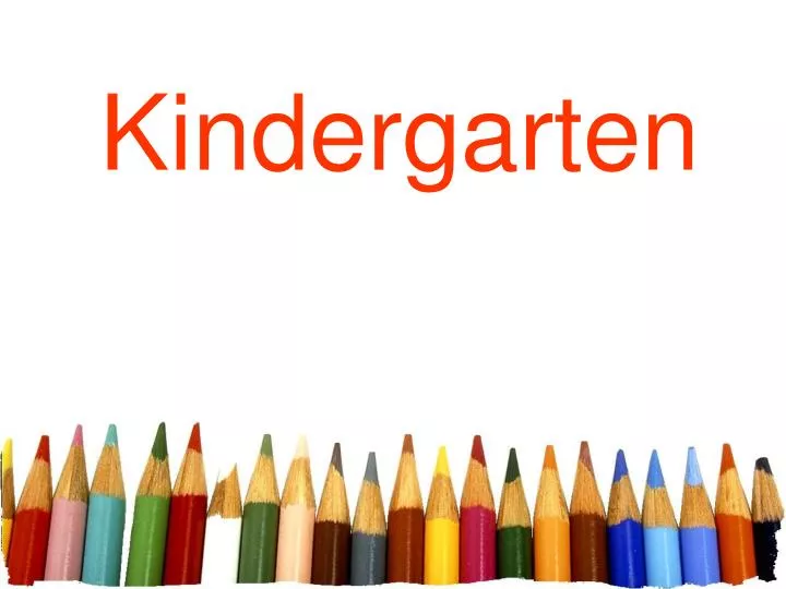 powerpoint kindergarten lessons