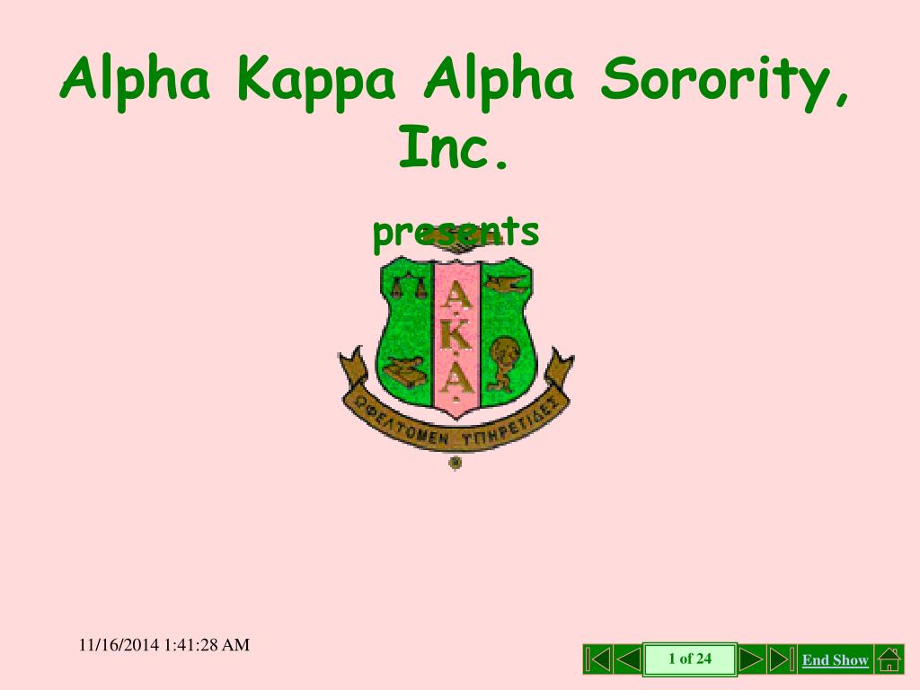PPT - Alpha Kappa Alpha Sorority, Inc. presents PowerPoint Presentation ...
