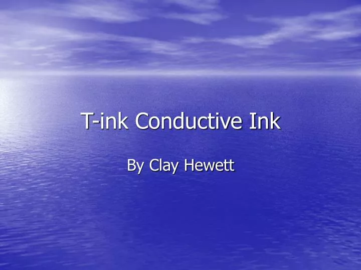 t ink conductive ink n.