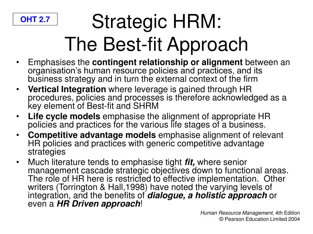 PPT - Strategic Human Resource Management: Objectives PowerPoint ...