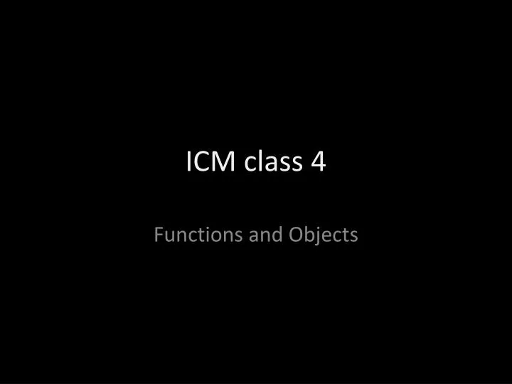 icm class 4 n.