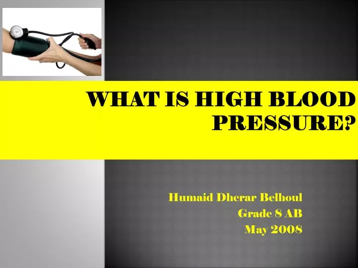 what is high blood pressure n.