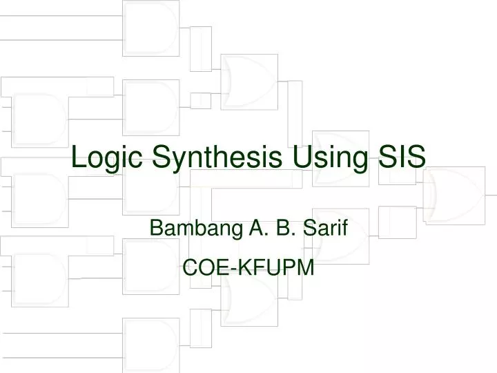 Logic synthesis image