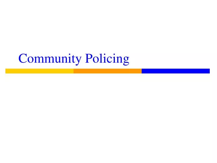 PPT Community Policing PowerPoint Presentation, free download ID