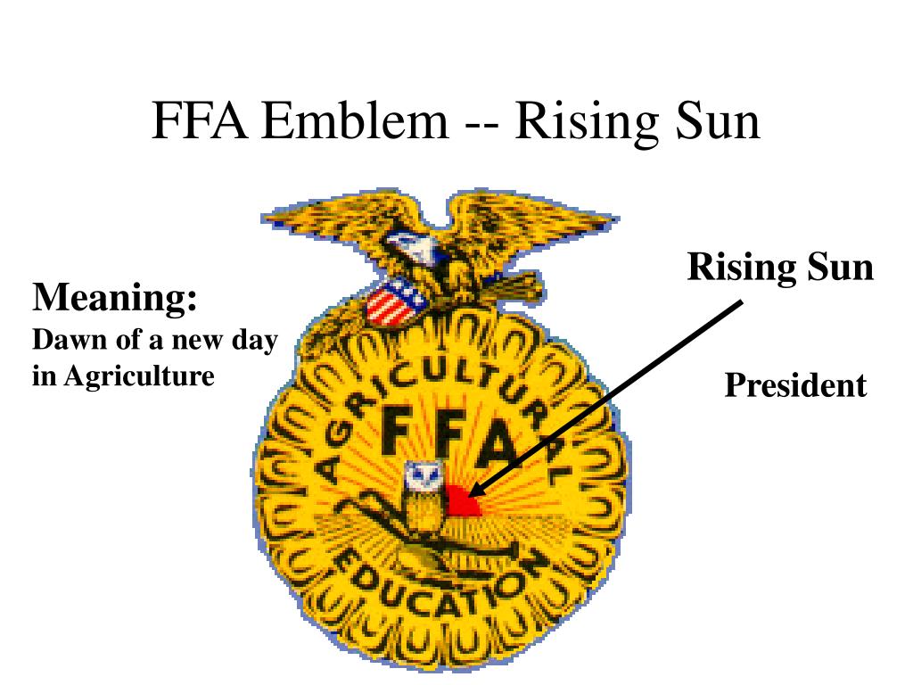 PPT The FFA Emblem And Symbols PowerPoint Presentation Free Download 