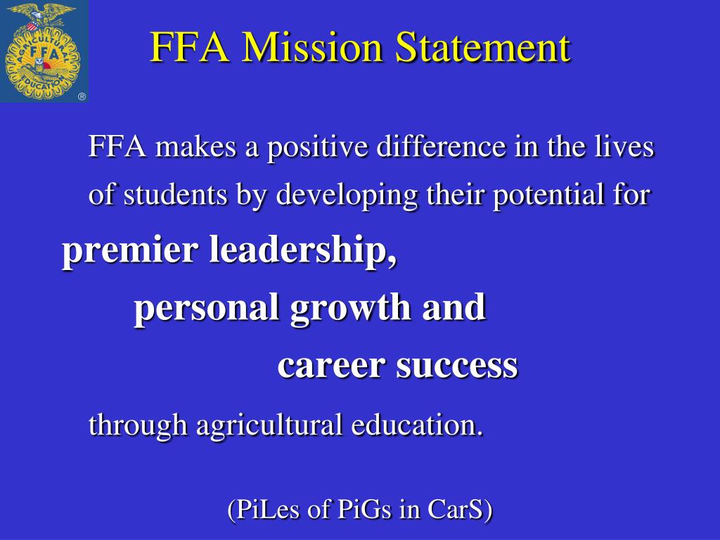 FFA Personal Statement Examples