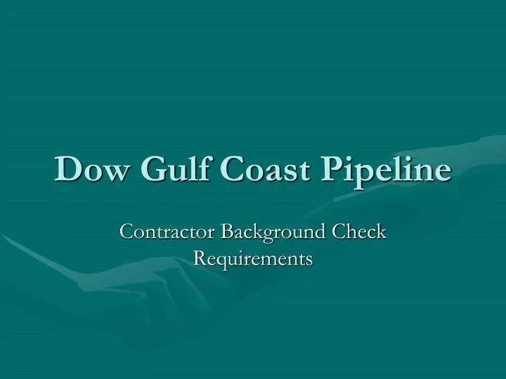 dow gulf coast pipeline n.