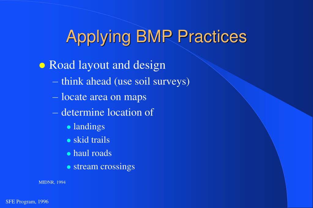 Applying Bmp Practices L 