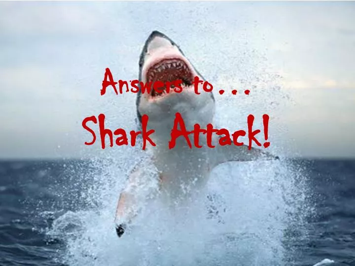 answers to shark attack n.