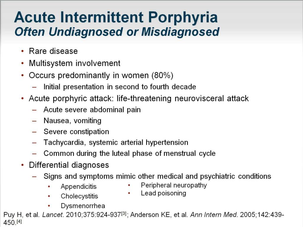 Acute перевод. Acute Intermittent Porphyria. Porfiria acute Intermittent.