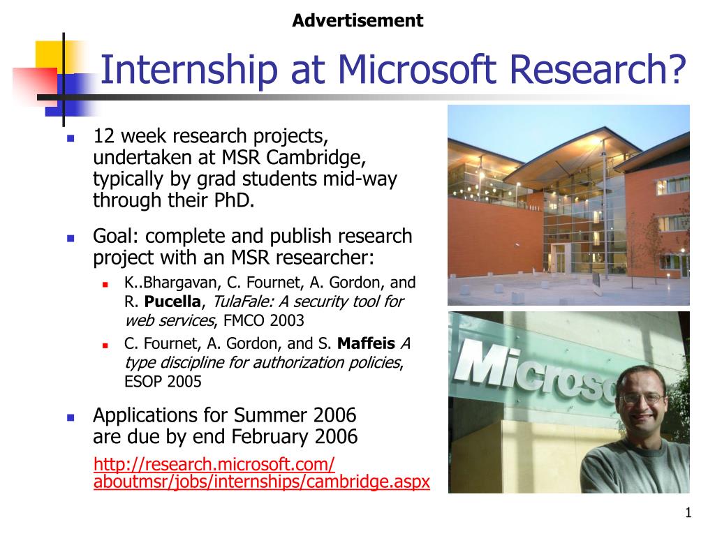 undergraduate research internship microsoft