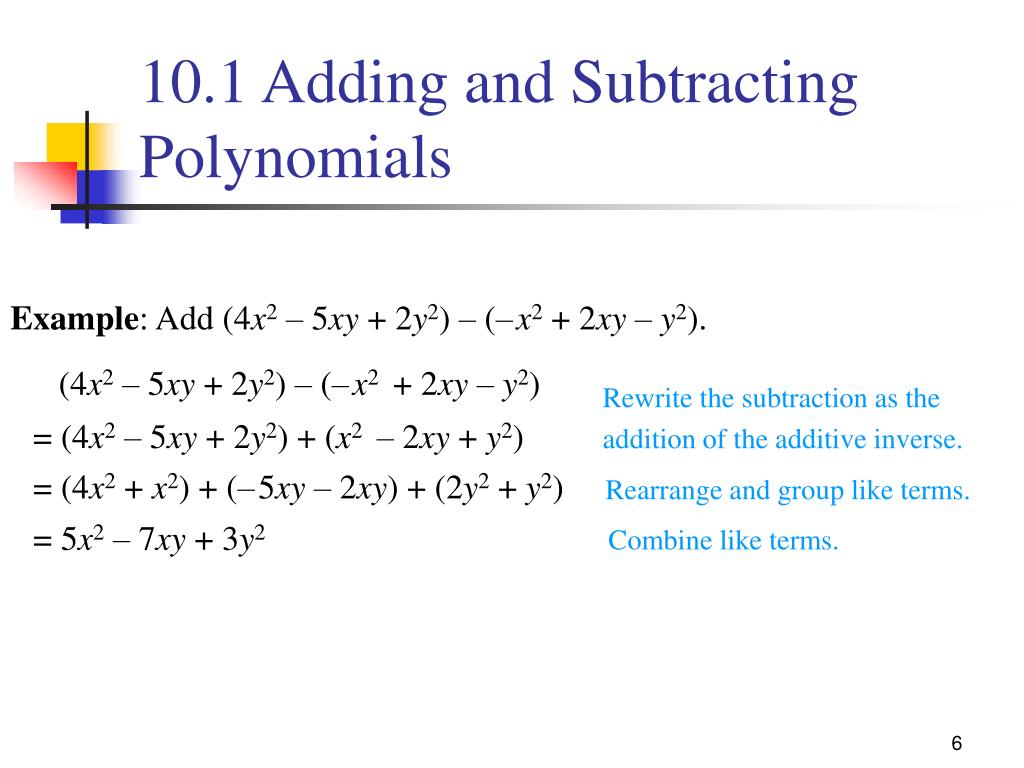 PPT - 25.25 Adding and Subtracting Polynomials PowerPoint Within Adding And Subtracting Polynomials Worksheet
