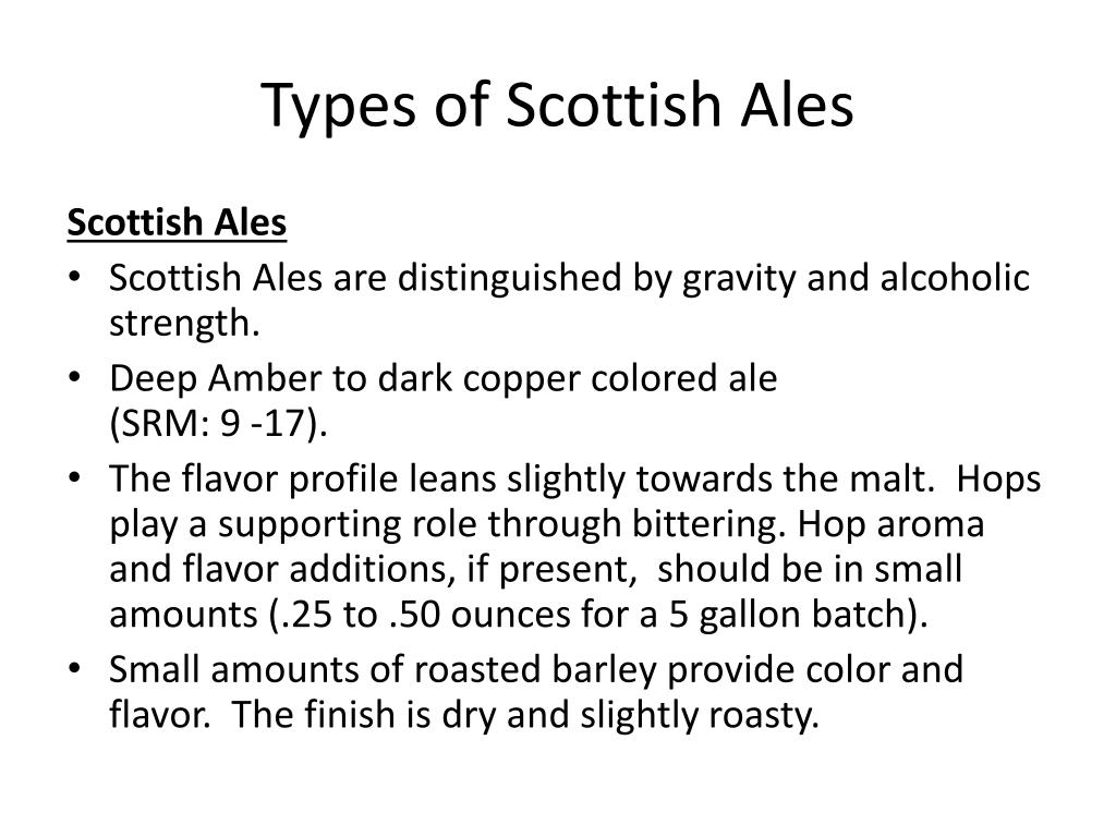 PPT Beer Basics Scottish Ales February 2008 PowerPoint Presentation