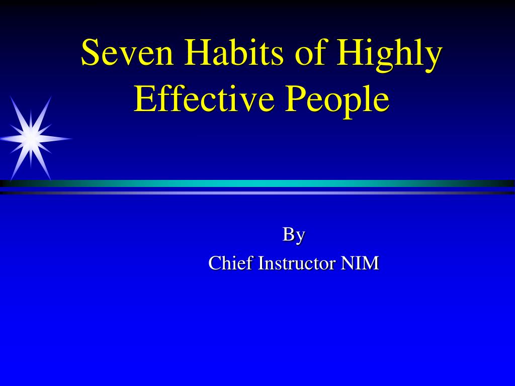 ppt 7 habits of highly effective