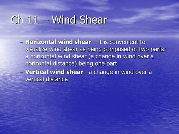 PPT Ch 11 Wind Shear PowerPoint Presentation ID6679098