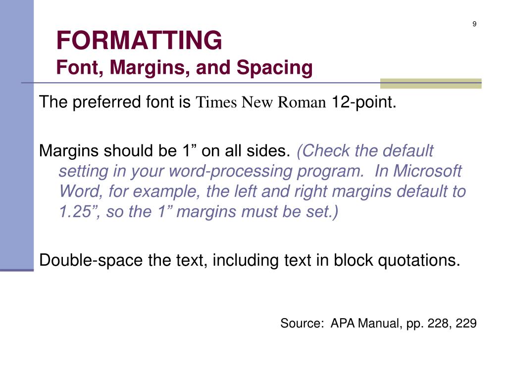 PPT The Basics Of APA Format PowerPoint Presentation Free Download 