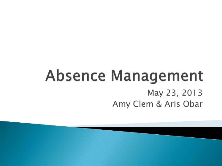 absence management n.