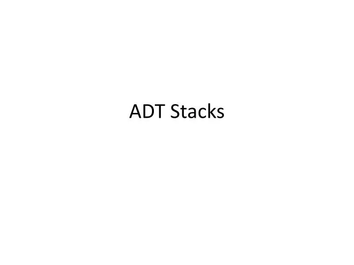adt stacks n.