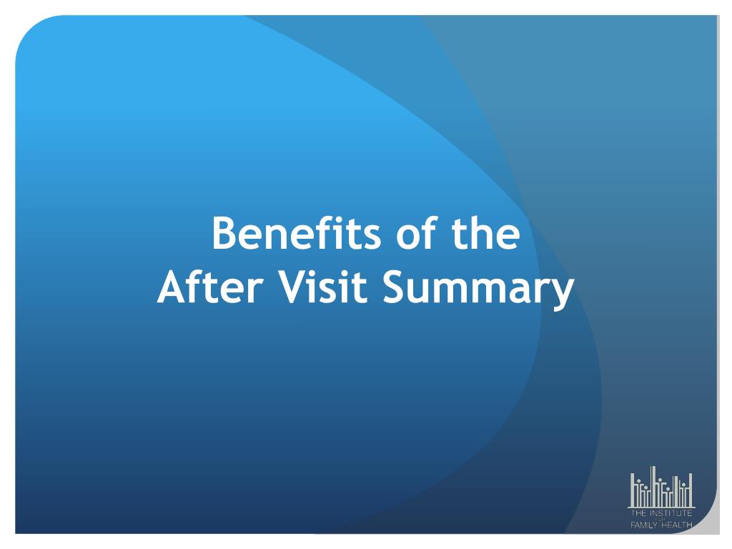meaningful use after visit summary