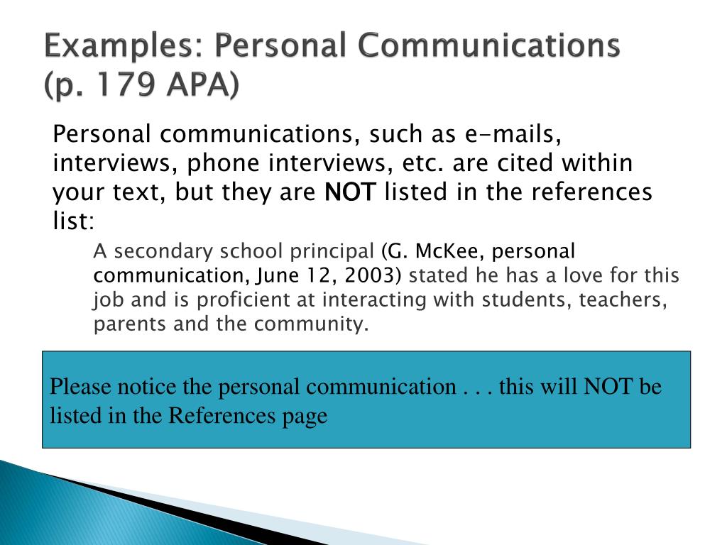 PPT APA Citation Format 6th Edition PowerPoint