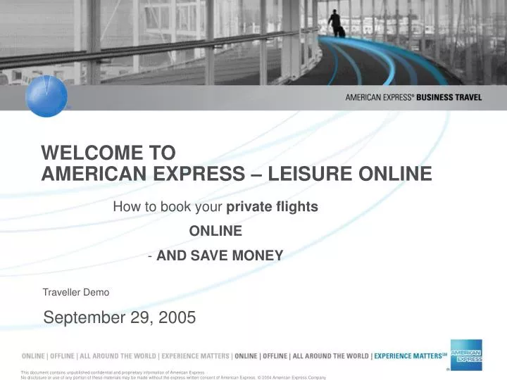welcome to american express leisure online n.
