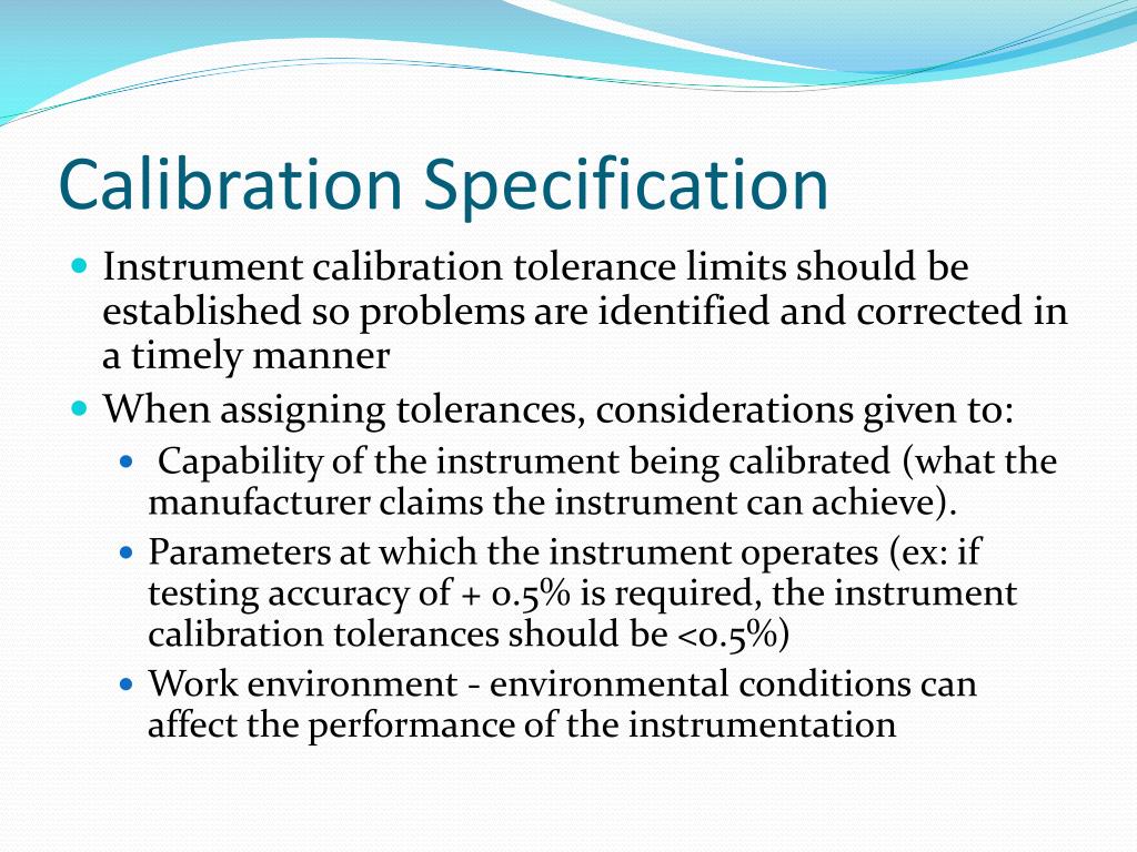 PPT - EQUIPMENT/INSTRUMENT CALIBRATION PowerPoint Presentation, free  download - ID:6680226