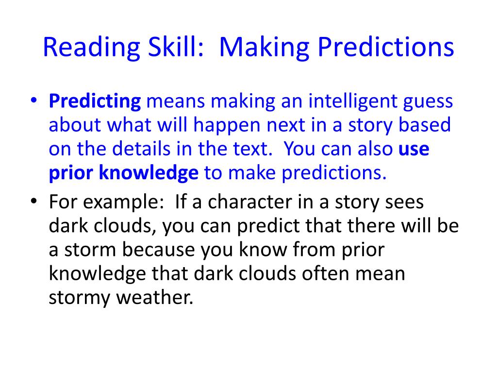 examples making predictions