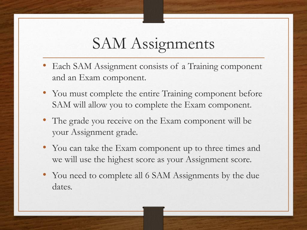 sam assignment