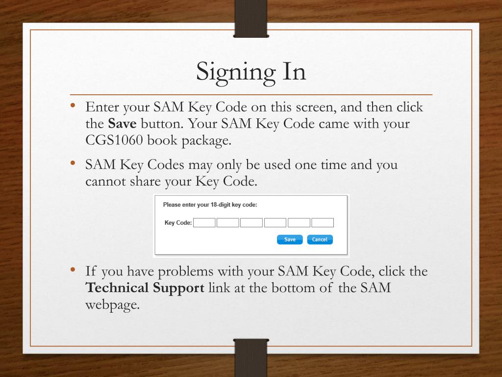 PPT - Using SAM 2013 in CGS1060 PowerPoint Presentation, free download ...