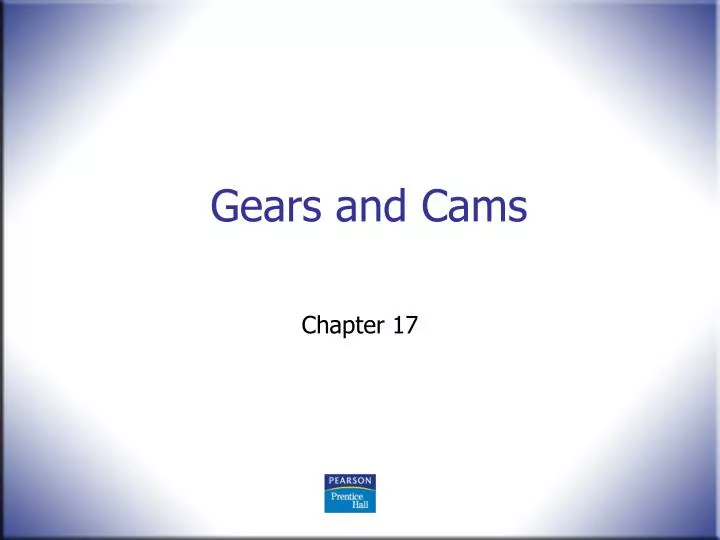 gears and cams n.