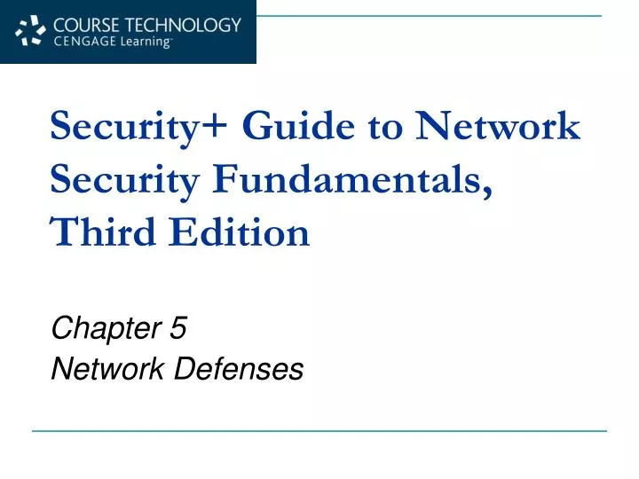 PPT Security+ Guide to Network Security Fundamentals, Third Edition