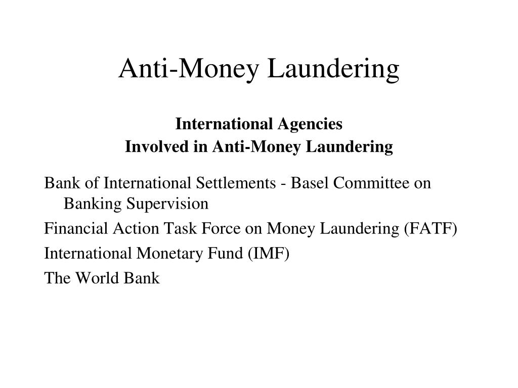 Ppt Anti Money Laundering Powerpoint Presentation Free Download Id 6682795