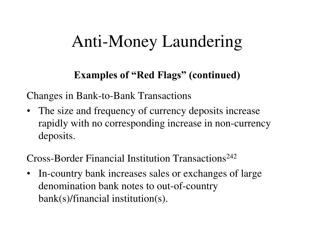 Ppt Anti Money Laundering Powerpoint Presentation Free Download Id 6682795