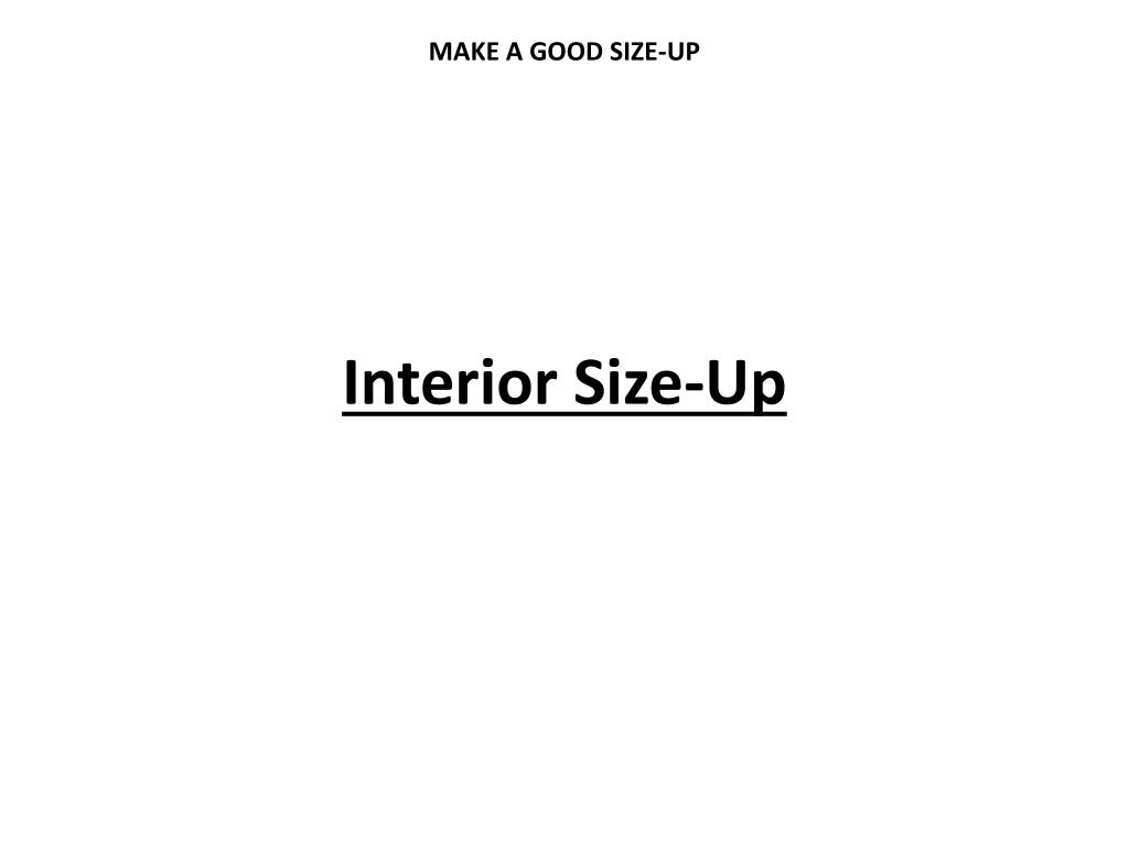 Size up Meaning 