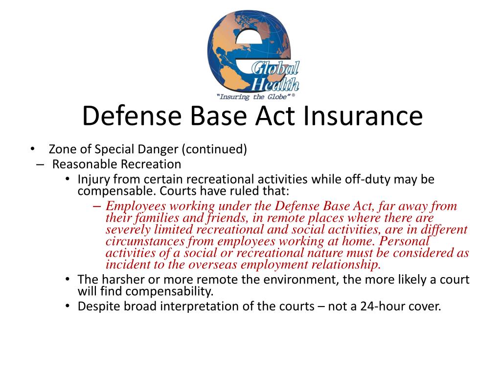 PPT - Defense Base Act (DBA) Insurance PowerPoint Presentation, Free ...