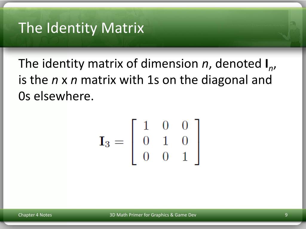 diag matlab into identity matrix