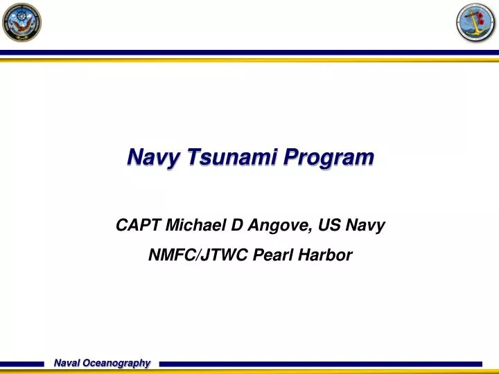 navy tsunami program n.