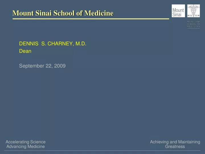 mount sinai school of medicine n.
