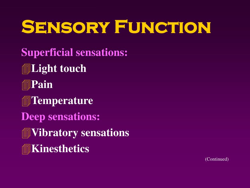 Sensor function Sensor function